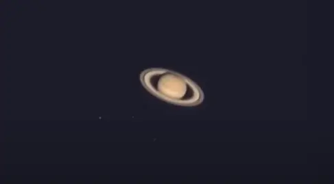 Saturn rings with decent qualtiy telescope