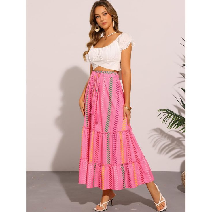 Flowy Maxi Skirts with Tank Tops